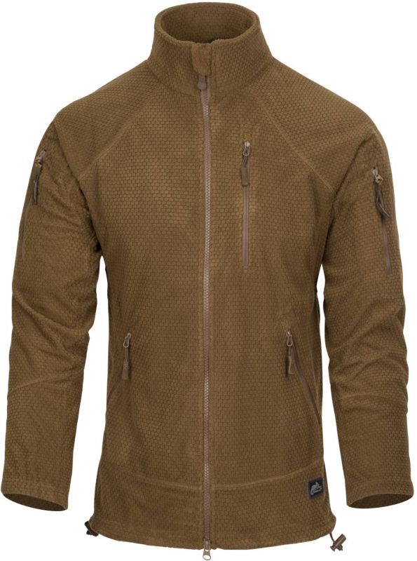 HELIKON Bunda Alpha Tactical Grid fleece - olivová (BL-ALT-FG-02)