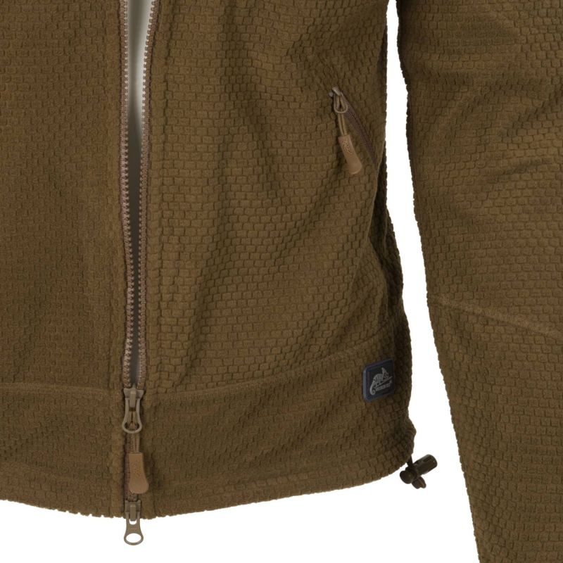 HELIKON Bunda Alpha Tactical Grid fleece - olivová (BL-ALT-FG-02)