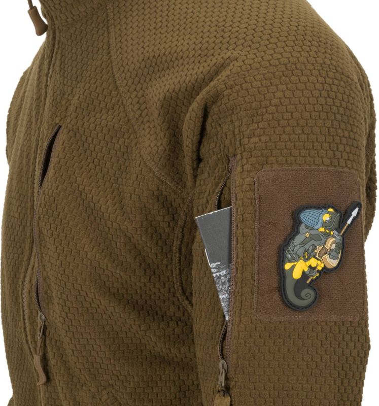 HELIKON Bunda Alpha Tactical Grid fleece - coyote (BL-ALT-FG-11)