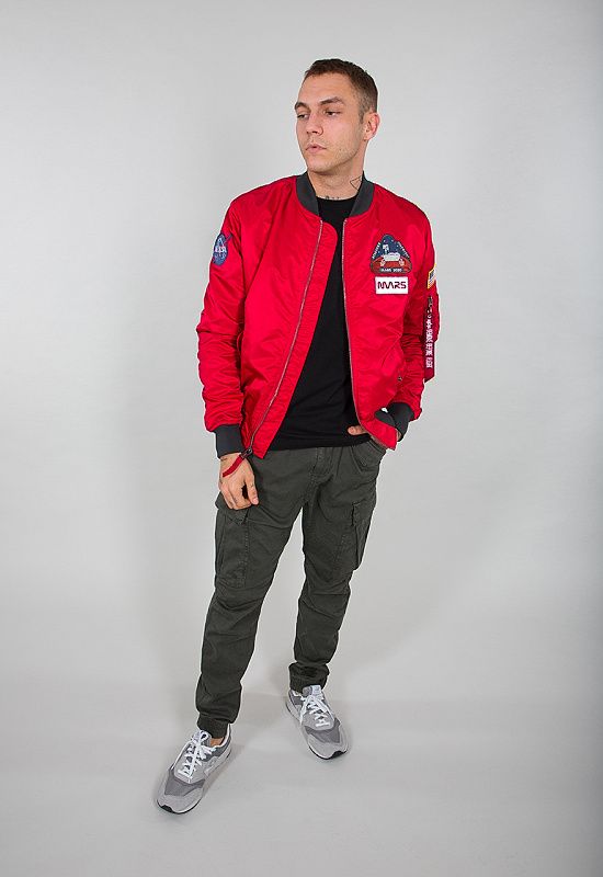 ALPHA INDUSTRIES Bunda MA-1 LW Mission To Mars - speed red (126106/328)