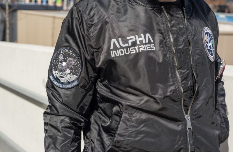 ALPHA INDUSTRIES Bunda MA-1 Moon Landing Rev - čierna (196125/03)