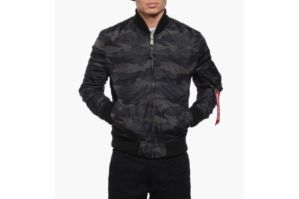 ALPHA INDUSTRIES Bunda MA-1 TT - black camo (191103/125)