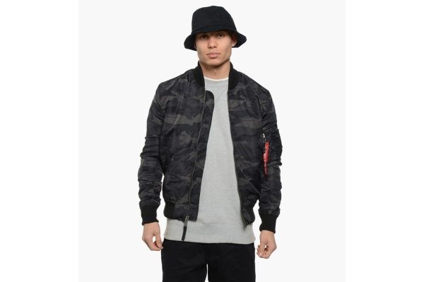 ALPHA INDUSTRIES Bunda MA-1 TT - black camo (191103/125)