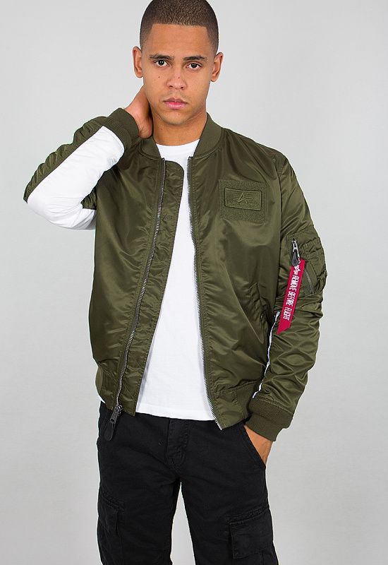 ALPHA INDUSTRIES Bunda MA-1 TT Custom - dark green (196107/257)