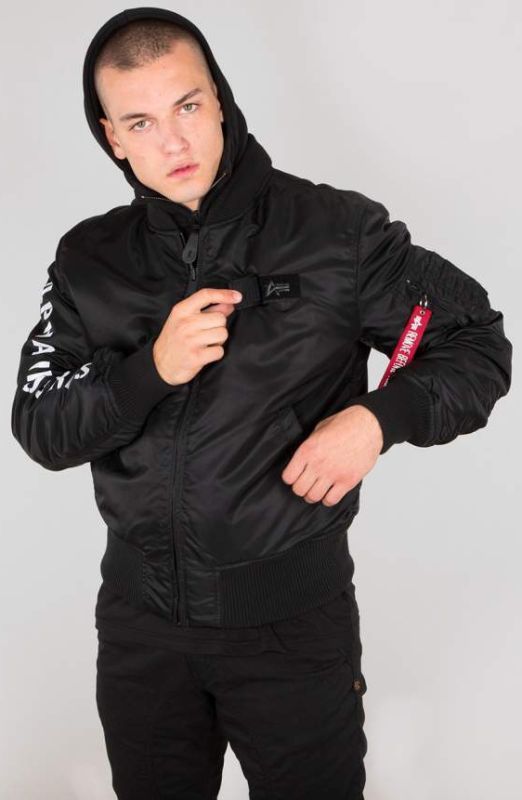 ALPHA INDUSTRIES Bunda MA-1 D-Tec SE - čierna/reflex čierna (133104/285)