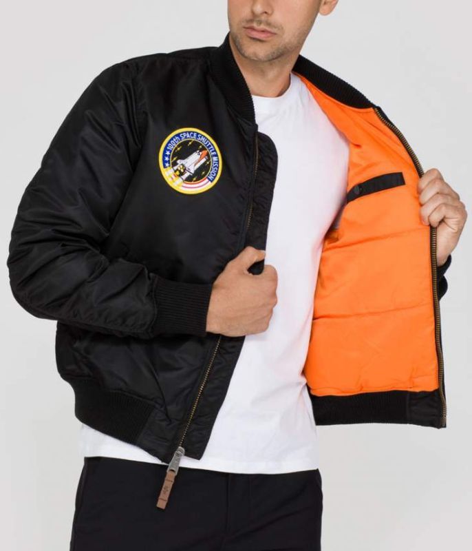 ALPHA INDUSTRIES Bunda MA-1 VF NASA - čierna (166107/03)