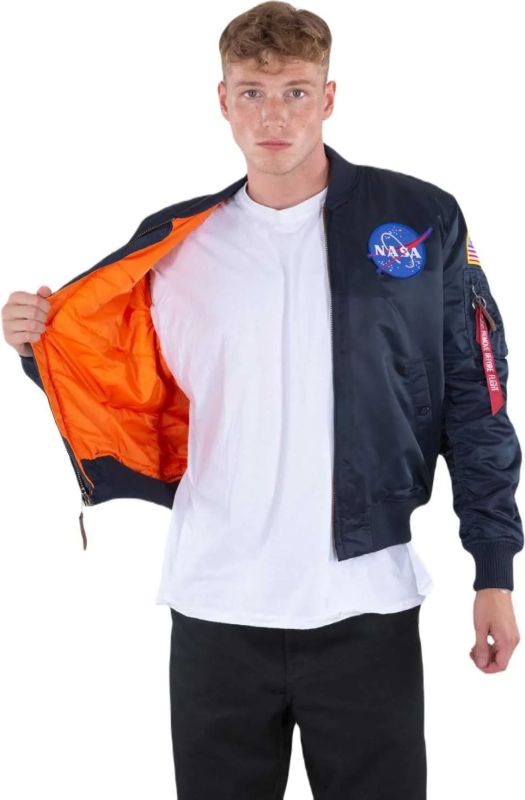 ALPHA INDUSTRIES Bunda MA-1 VF NASA - rep. blue (166107/07)