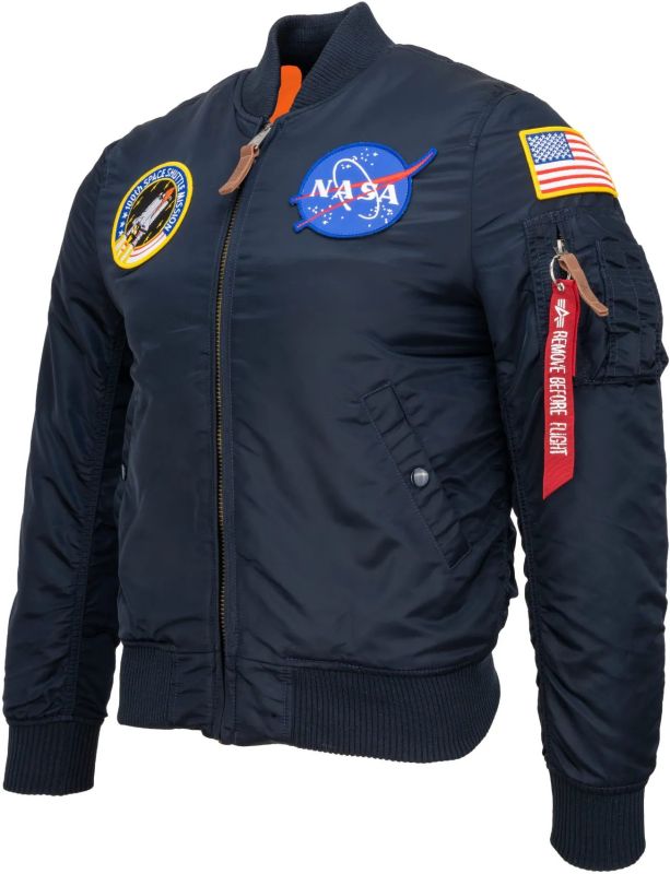 ALPHA INDUSTRIES Bunda MA-1 VF NASA - rep. blue (166107/07)