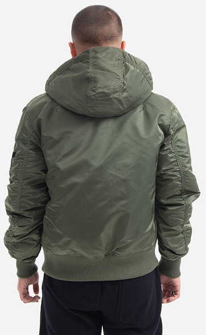 ALPHA INDUSTRIES Bunda Hooded Puffer FD Rev. - sage / orange (198117/228)