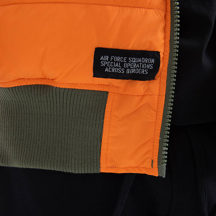 ALPHA INDUSTRIES Bunda Hooded Puffer FD Rev. - sage / orange (198117/228)