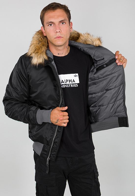 ALPHA INDUSTRIES Bunda MA-1 Hooded CW - čierna (198118/03)