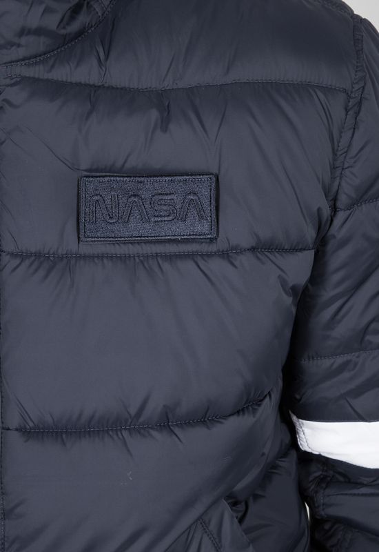 ALPHA INDUSTRIES Bunda Hooded Puffer FD NASA - modrá (198121/07)