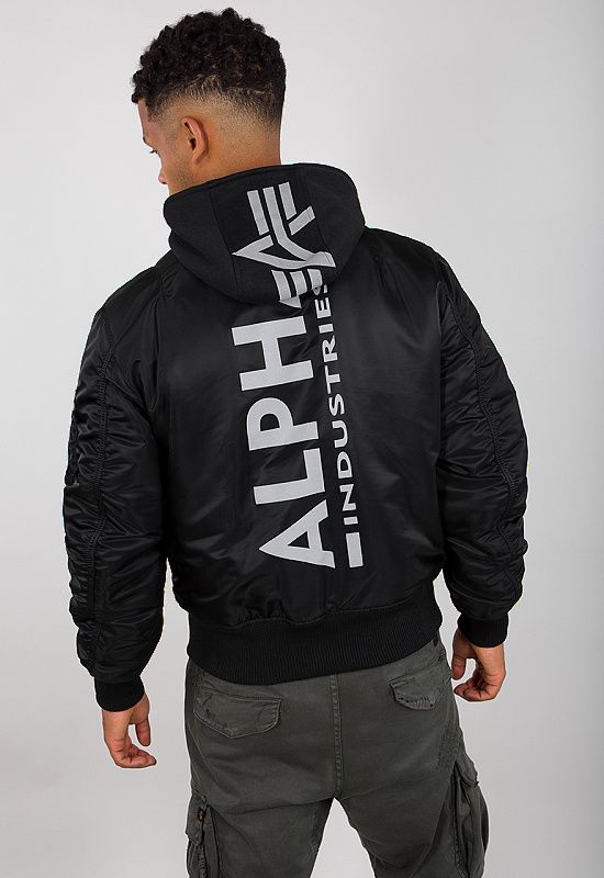 ALPHA INDUSTRIES Bunda MA-1 ZH Back Print - black/reflective (128113/285)