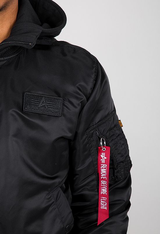 ALPHA INDUSTRIES Bunda MA-1 ZH Back Print - black/reflective (128113/285)