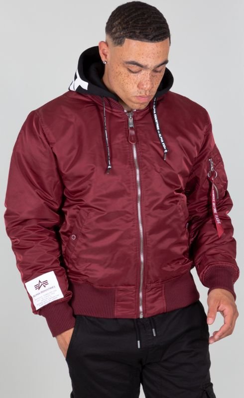 ALPHA INDUSTRIES Bunda MA-1 ZHP - burgundy (118101/184)