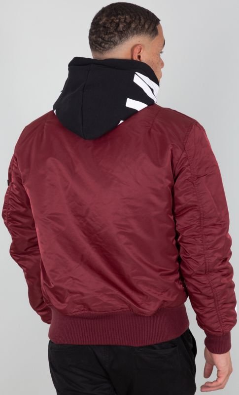 ALPHA INDUSTRIES Bunda MA-1 ZHP - burgundy (118101/184)