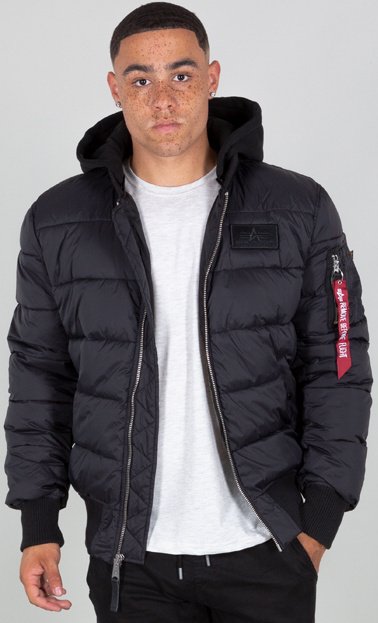 ALPHA INDUSTRIES Bunda MA-1 ZH Back Print Puffer FD - čierna (118107/03)