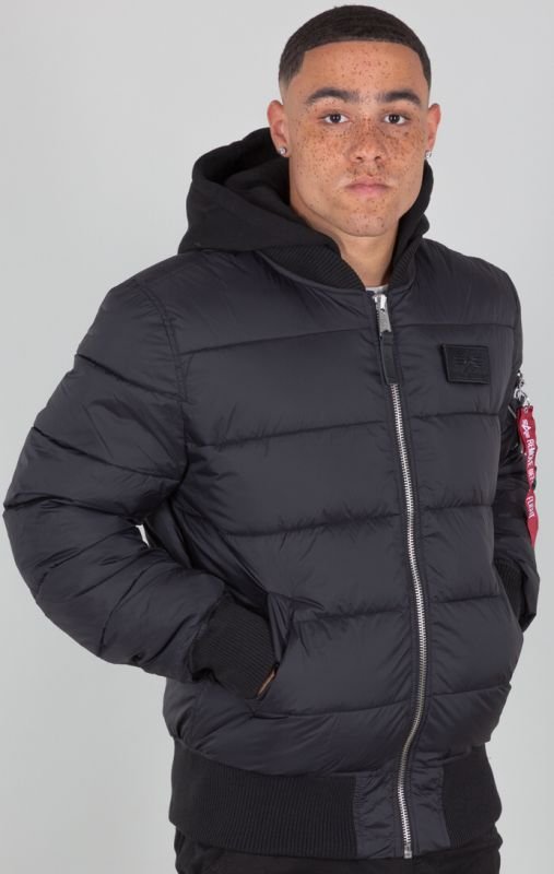 ALPHA INDUSTRIES Bunda MA-1 ZH Back Print Puffer FD - čierna (118107/03)