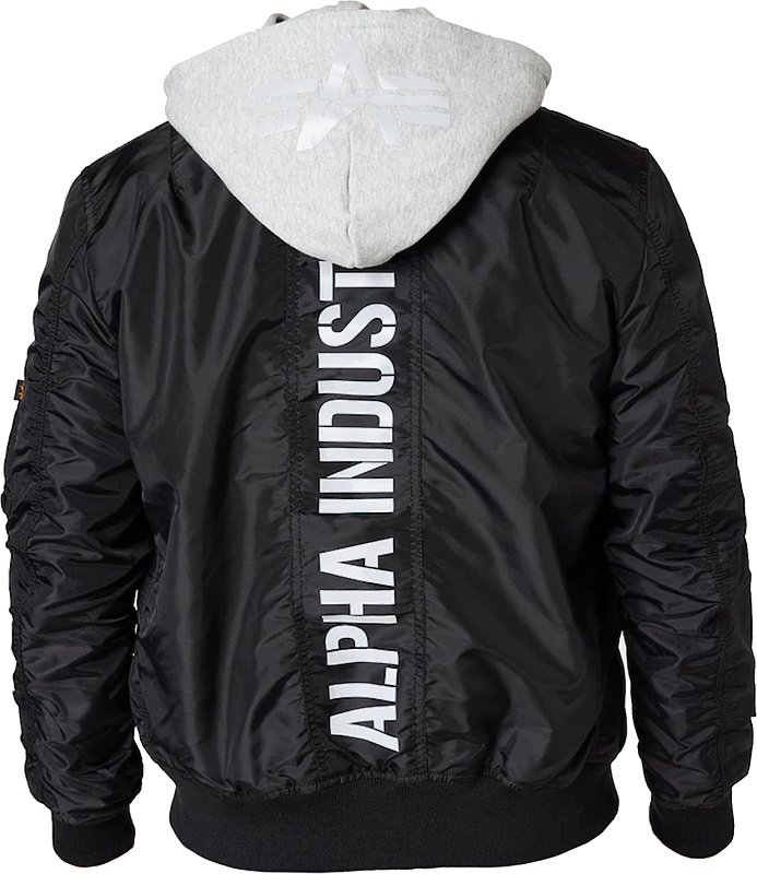 ALPHA INDUSTRIES Bunda MA-1 TT Hood BP Ref. - čierna (106103/03)