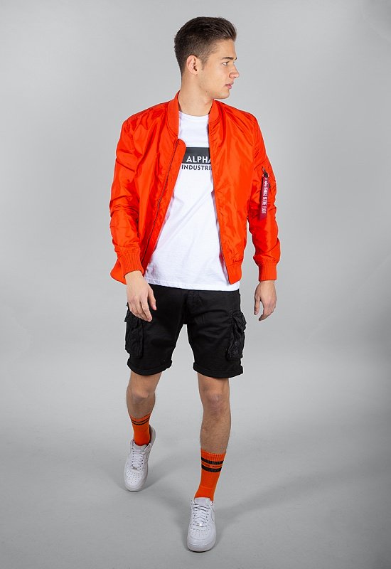 ALPHA INDUSTRIES Bunda MA-1 TT - atomic red (191103/577)