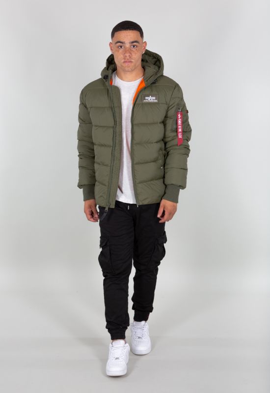 ALPHA INDUSTRIES Bunda Hooded Puffer Alpha FD - dark green (118113/257)