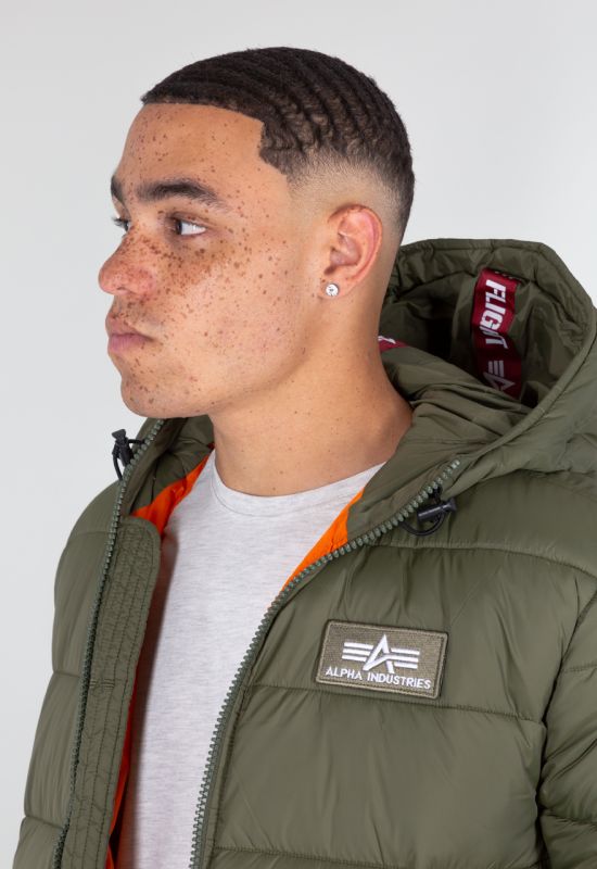 ALPHA INDUSTRIES Bunda Hooded Puffer Alpha FD - dark green (118113/257)