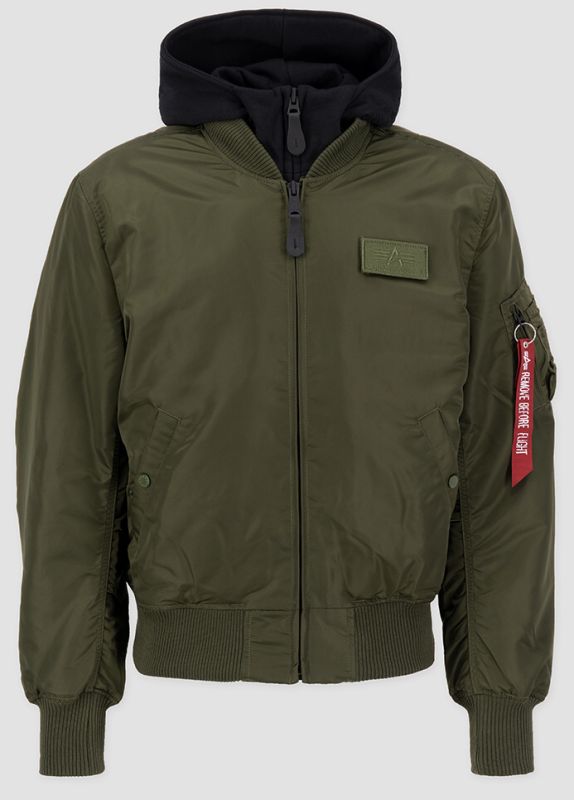 ALPHA INDUSTRIES Bunda MA-1 D-Tec - darkgreen / black (183110/481)