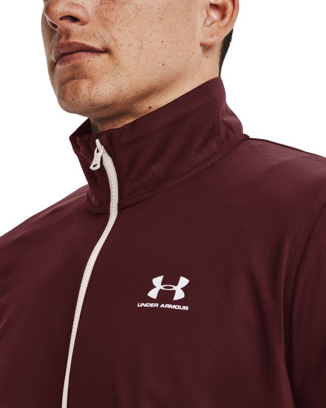 UNDER ARMOUR Bunda SPORTSTYLE TRICOT JACKET - červená (1329293-690)