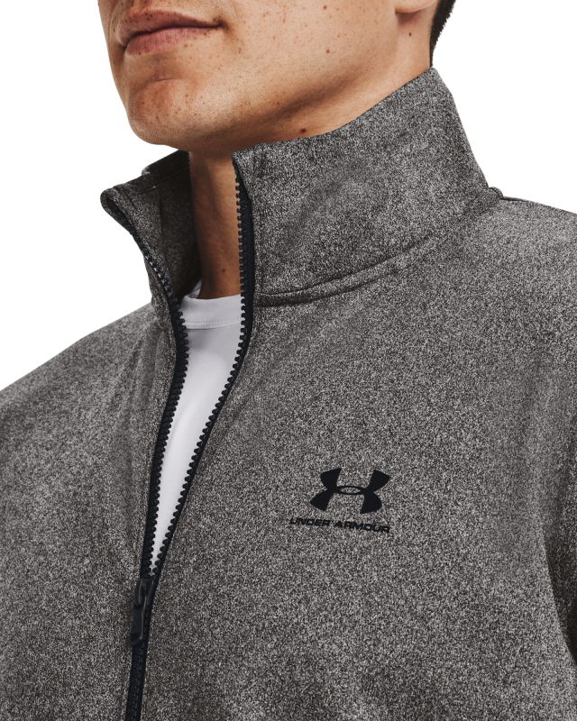 UNDER ARMOUR Bunda SPORTSTYLE TRICOT JACKET - šedá (1329293-090)