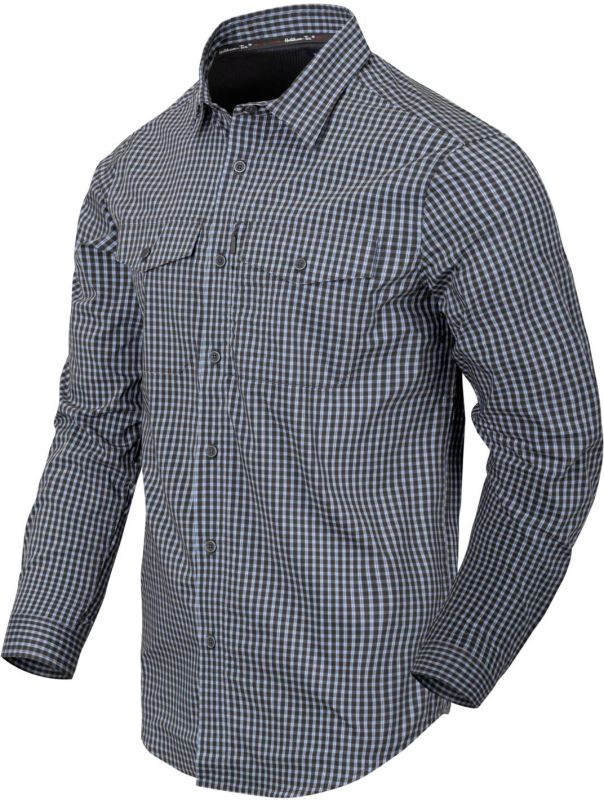 HELIKON Blúza Covert Concealed Carry Shirt - Phantom Grey Checkered (KO-CCC-CB-C3)