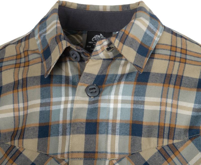 HELIKON Flanelová košela MBDU - timber olive plaid (KO-MBD-PO-PF)