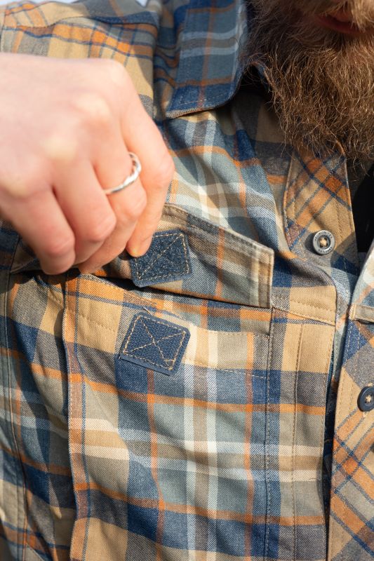 HELIKON Blúza Defender Mk2 Pilgrim Shirt - ginger plaid (KO-DPG-SR-P2401)