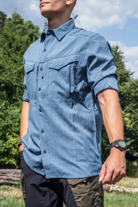 HELIKON Blúza Defender Mk2 Gentleman Shirt - modrá (KO-DGM-PO-6520Y)