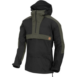 HELIKON Bunda Anorak Woodsman - black / taiga green (KU-WDN-DC-0109A)