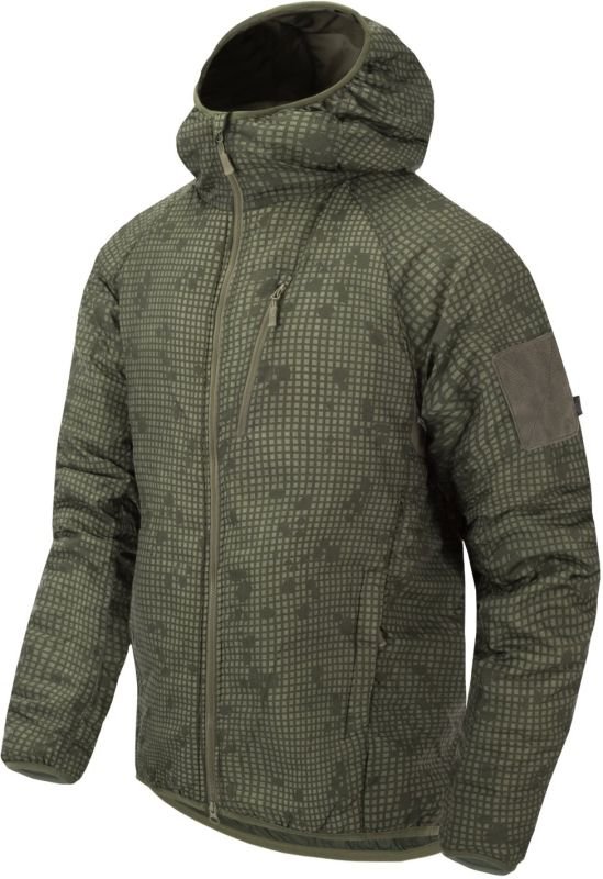 HELIKON Bunda WOLFHOUND HOODIE, Climashield Apex 67g - desert night camo (KU-WLH-NL-0L)