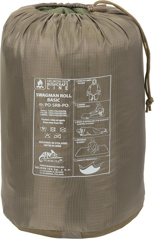 HELIKON Pončo / pršíplášť SWAGMAN ROLL BASIC - čierne (PO-SRB-PO-01)