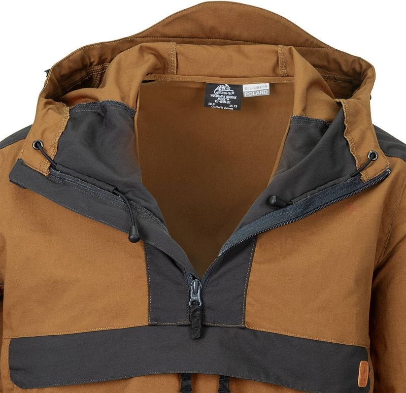 HELIKON Bunda Anorak Woodsman - čierna (KU-WDN-DC-01)