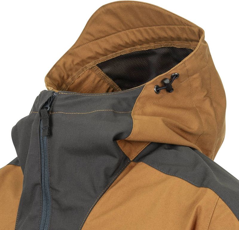 HELIKON Bunda Anorak Woodsman - čierna / taiga green (KU-WDN-DC-0109A)