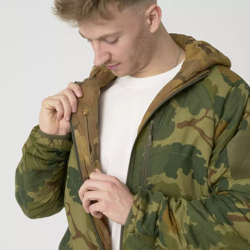 HELIKON Bunda Reversible Wolfhound Hoodie - pencott wildwood / pencott snowdrift (KU-RWH-NL-4544A)
