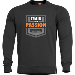 PENTAGON Sveter HAWK TRAIN YOUR PASSION - čierna (K09019-TP)