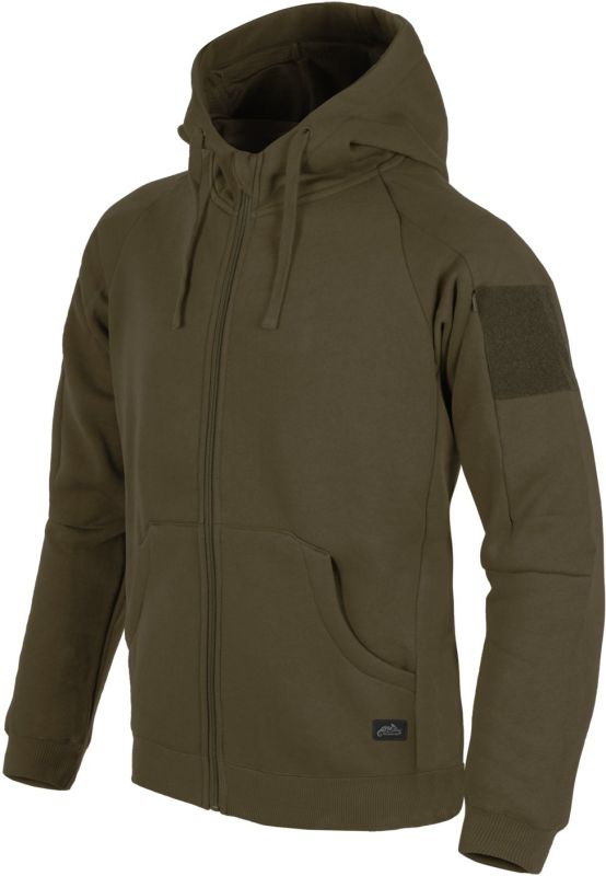 HELIKON Mikina s kapucňou Urban Tactical Hoodie Lite - zelená (BL-ULF-CB-82)