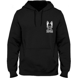 WARRIOR Mikina s kapucňou LOGO - čierna (W-EO-HOODIE-BLK)