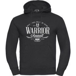 WARRIOR Mikina s kapucňou VINTAGE - čierna (W-EO-HOODIE-V-BLK)