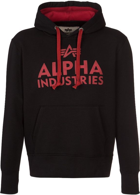 ALPHA INDUSTRIES Mikina Foam Print Hoody - čierna (143302/03)