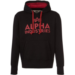 ALPHA INDUSTRIES Mikina Foam Print Hoody - čierna (143302/03)