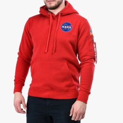 ALPHA INDUSTRIES Mikina Space Shuttle Hoody - speed red (178317/328)