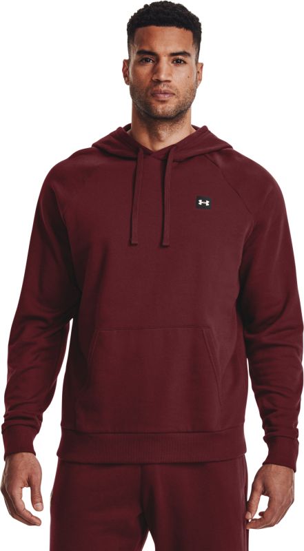 UNDER ARMOUR Mikina Rival Fleece Hoodie - červená (1357092-690)