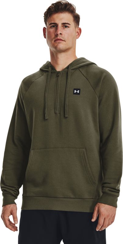 UNDER ARMOUR Mikina Rival Fleece 1/2 Zip HD - zelená (1373371-390)