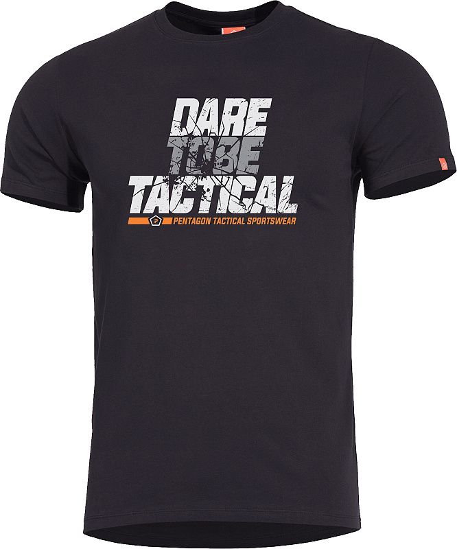 PENTAGON Tričko DARE TO BE TACTICAL - čierne (K09012-DT)