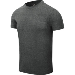 HELIKON Tričko Slim - melange black / grey (TS-TSS-CC-M1)